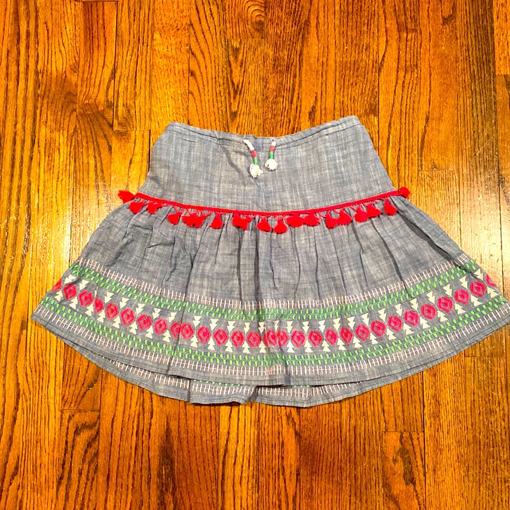 Cat & Jack girls size Large 10/12 boho skirt